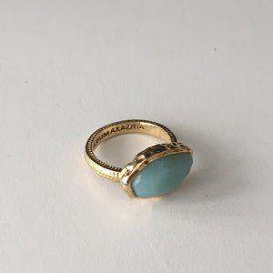 BCBG blue costume ring